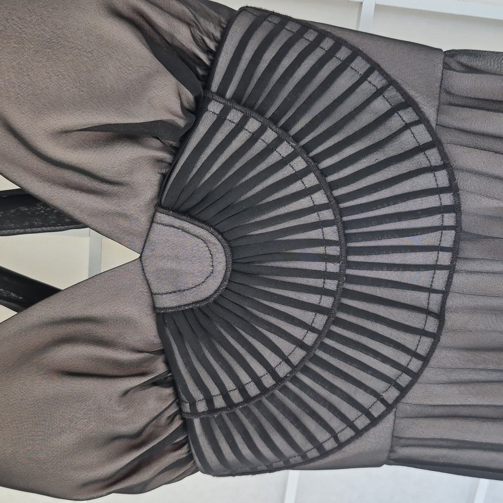 French style pleat Chiffon Dress
